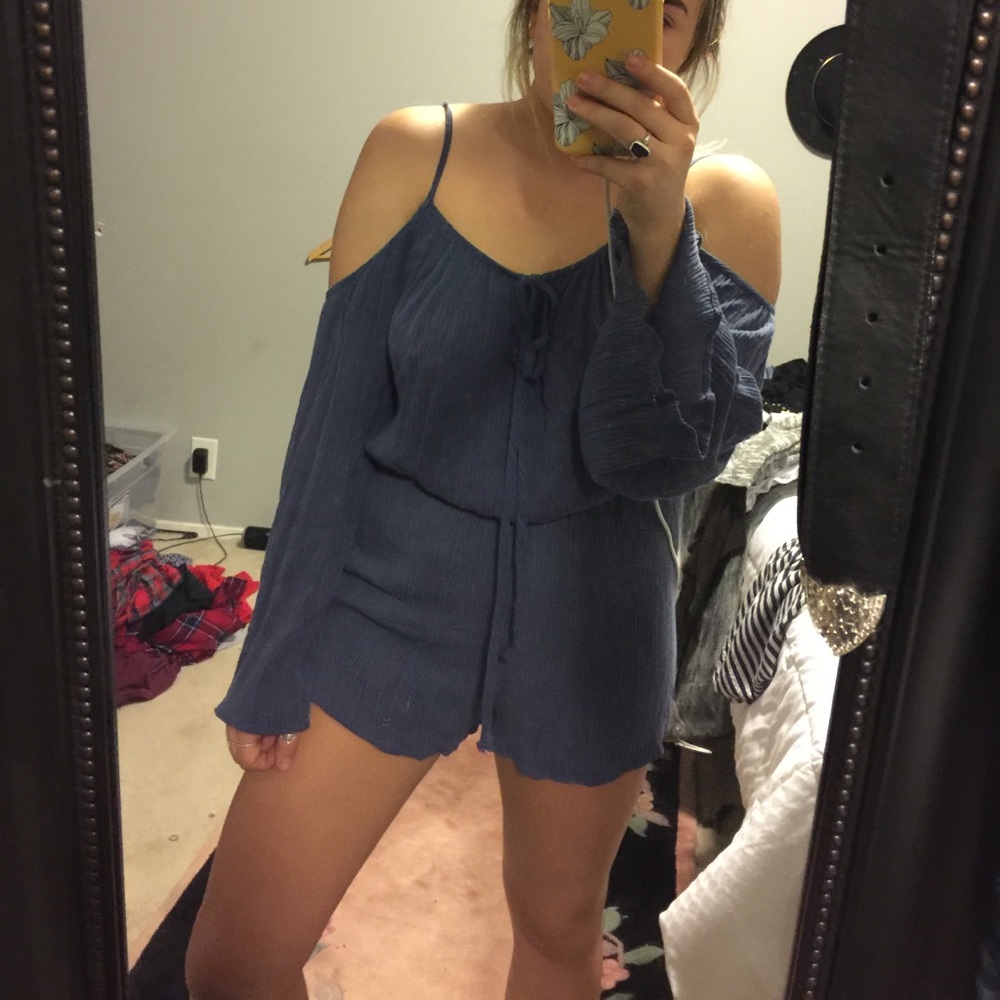 Steel blue romper